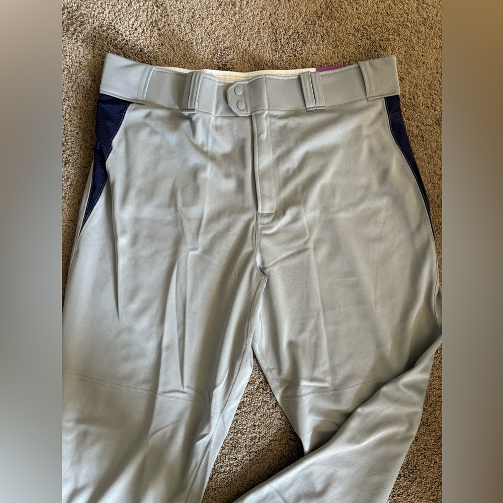 Rawlings Men's Softball Baseball Pants Relaxed Fit Gray Size 2XL One Pair